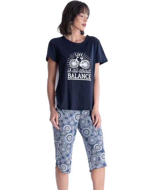 γυναικεία πυτζάμα rachel 12561 μπροστά