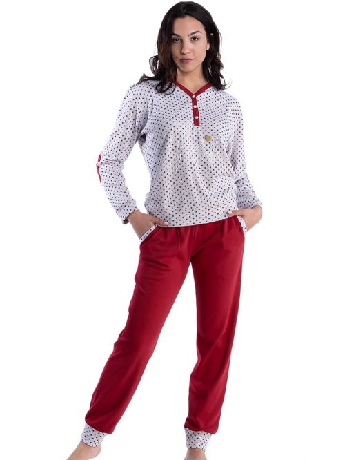 γυναικεία πυτζάμα rachel 12605 μπροστά