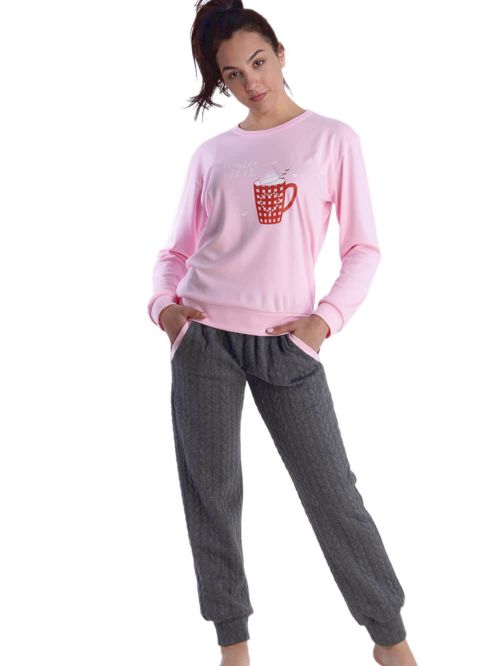 γυναικεία πυτζάμα rachel 12636 μπροστά