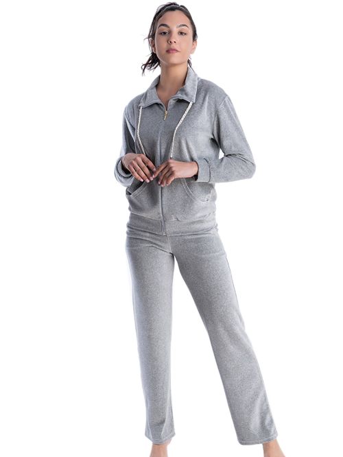 γυναικεία φόρμα rachel 12689 grey μπροστά