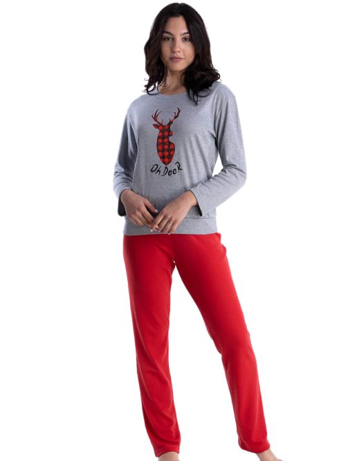 γυναικεία πυτζάμα rachel 12724 μπροστά