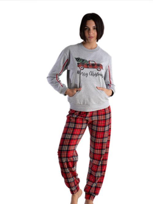 γυναικεία πυτζάμα rachel 13130 μπροστά