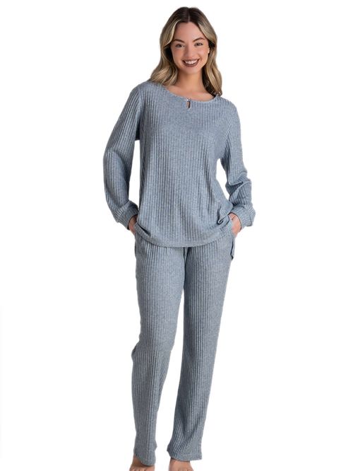 Γυναικεία Πυτζάμα Loungwear RACHEL - Πλεκτό Σχέδιο - Απαλό Viscose