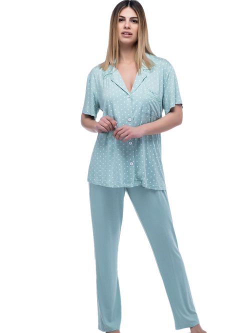 γυναικεία πυτζάμα rachel 121-183 μπροστά
