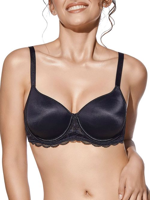 σουτιέν selene desire black μπροστά