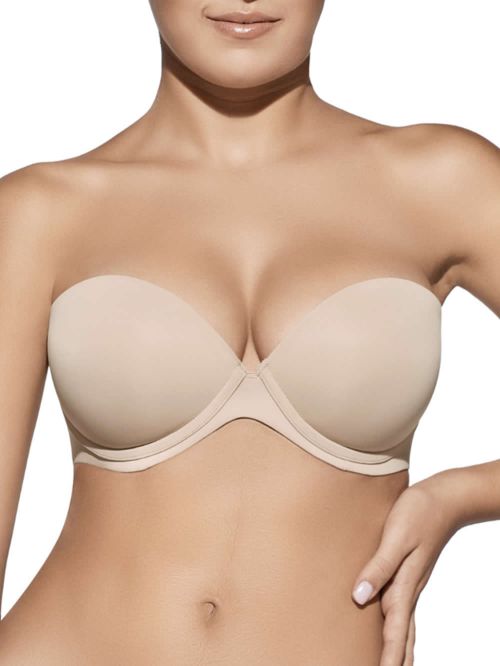 Σουτιέν SELENE Tania Strapless Push Up - Μπανέλα -70B-Beige
