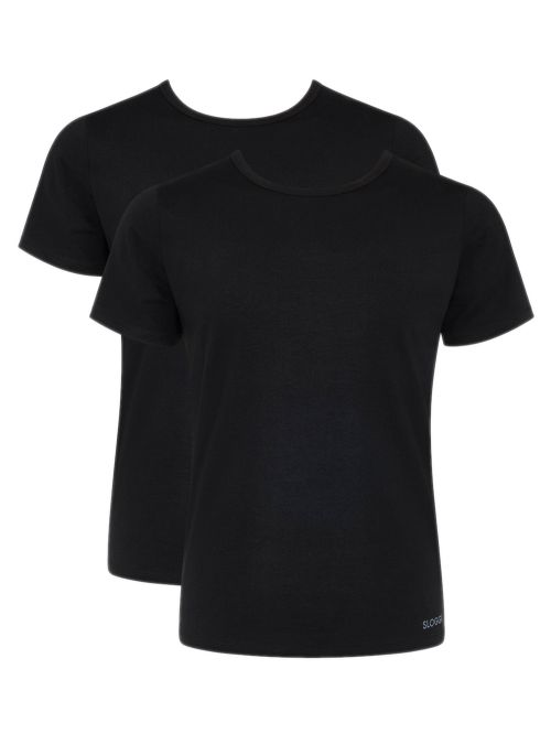 sloggi 10217749-0004 go abc 2.0 h o-neck 2pcs μαύρο