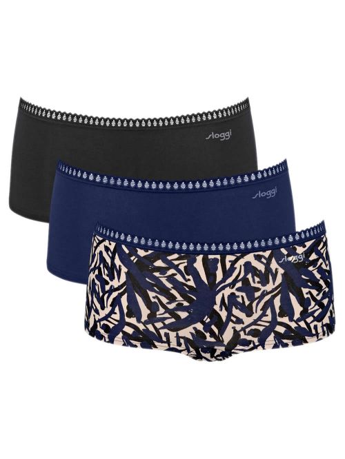 SLOGGI Go Crush H Short - Οργανικό Eco Βαμβάκι - Πακέτο με 3