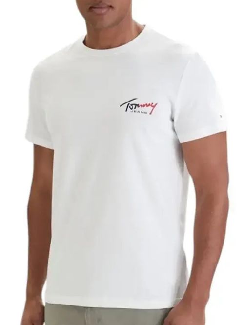 TOMMY HILFIGER Ανδρικό T-Shirt Slim Fit - 100% Βιώσιμο Βαμβάκι- Διακριτικό Logo