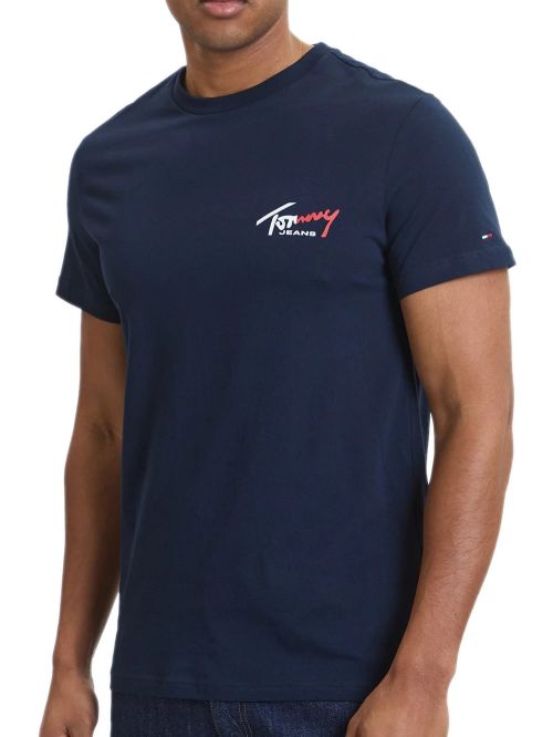 TOMMY HILFIGER Ανδρικό T-Shirt Slim Fit - 100% Βιώσιμο Βαμβάκι- Διακριτικό Logo