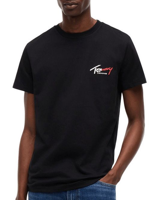 TOMMY HILFIGER Ανδρικό T-Shirt Slim Fit - 100% Βιώσιμο Βαμβάκι - Διακριτικό Logo