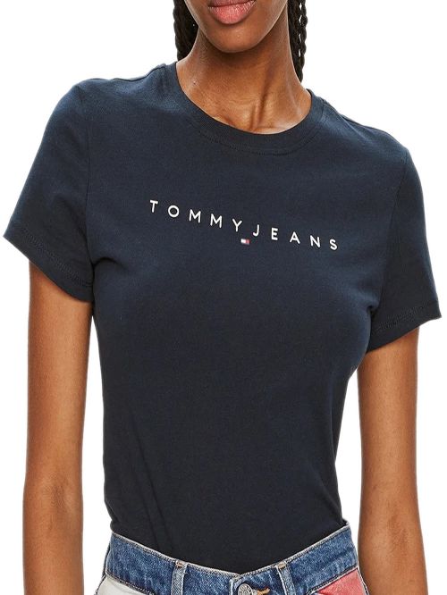 TOMMY HILFIGER Γυναικείο T-Shirt Linear Slim Fit - 100% Βαμβακερό