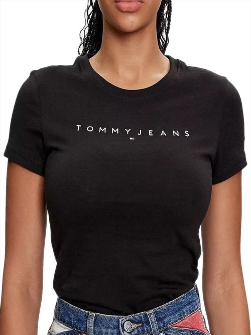 TOMMY HILFIGER Γυναικείο T-Shirt Linear Slim Fit - 100% Βαμβακερό