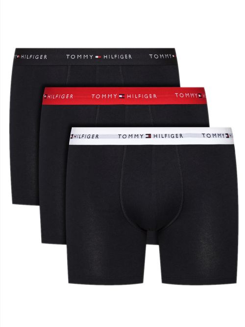 TOMMY HILFIGER Boxer Short Μακρύ - Ελαστικό Eco Βαμβάκι - Πακέτο με 3