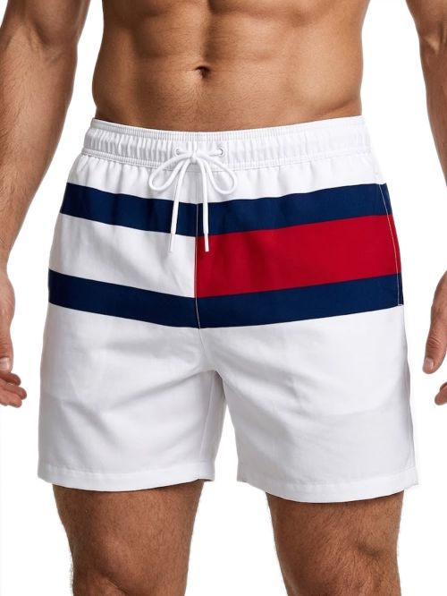 TOMMY HILFIGER Ανδρικό Μαγιό Μεσαίου Μήκους - Τσέπες - Flag Logo