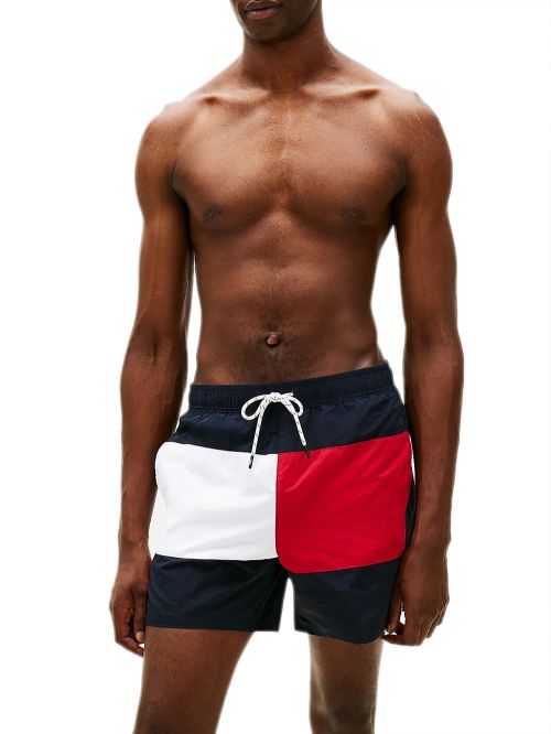TOMMY JEANS Ανδρικό Μαγιό Drawstring Solid - Τσέπες - Logo