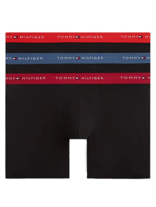 TOMMY HILFIGER Boxer Μακρύ - Ελαστικό Βαμβάκι - Πακέτο με 3