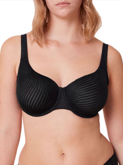 σουτιέν triumph 10215944-0004 harmony spotlight w01 μαύρο μπροστά