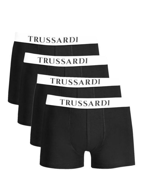 TRUSSARDI Boxer - Ελαστικό Βαμβάκι - Οικονομική Συσκευασία 4 Τεμαχίων