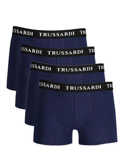 TRUSSARDI Boxer - Ελαστικό Βαμβάκι - Οικονομική Συσκευασία 4 Τεμαχίων
