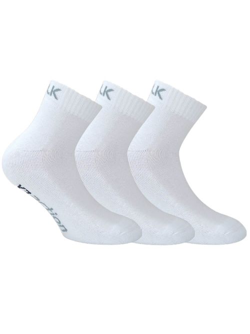 WALK Ανδρική Κάλτσα Ημίκοντη - Ελαστικό Βαμβάκι - 3 Τεμάχια