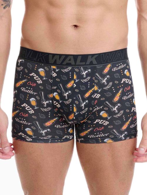 Ανδρικό Μποξεράκι Walk από Ανθεκτικό Βαμβάκι με All Over Σχέδιο