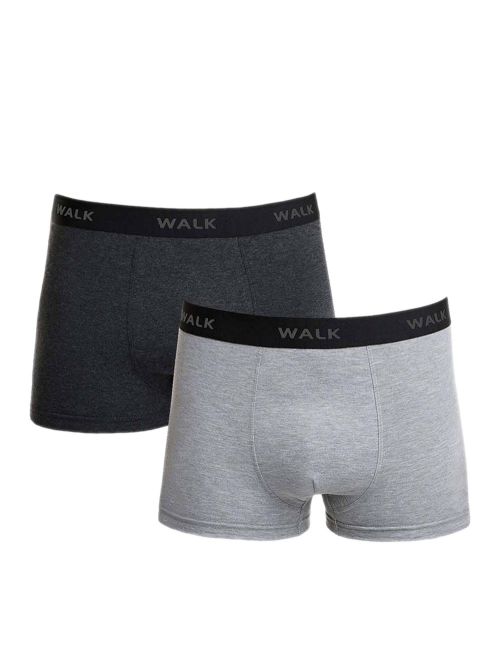 WALK Ανδρικό Μποξεράκι από Ανθεκτικό Βαμβάκι - Πακέτο με 2 