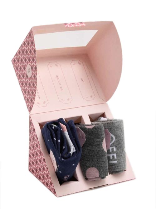 YSABEL MORA Γυναικεία Κάλτσα Gift Box - Ελαστικό Βαμβάκι - 3 Ζευγάρια