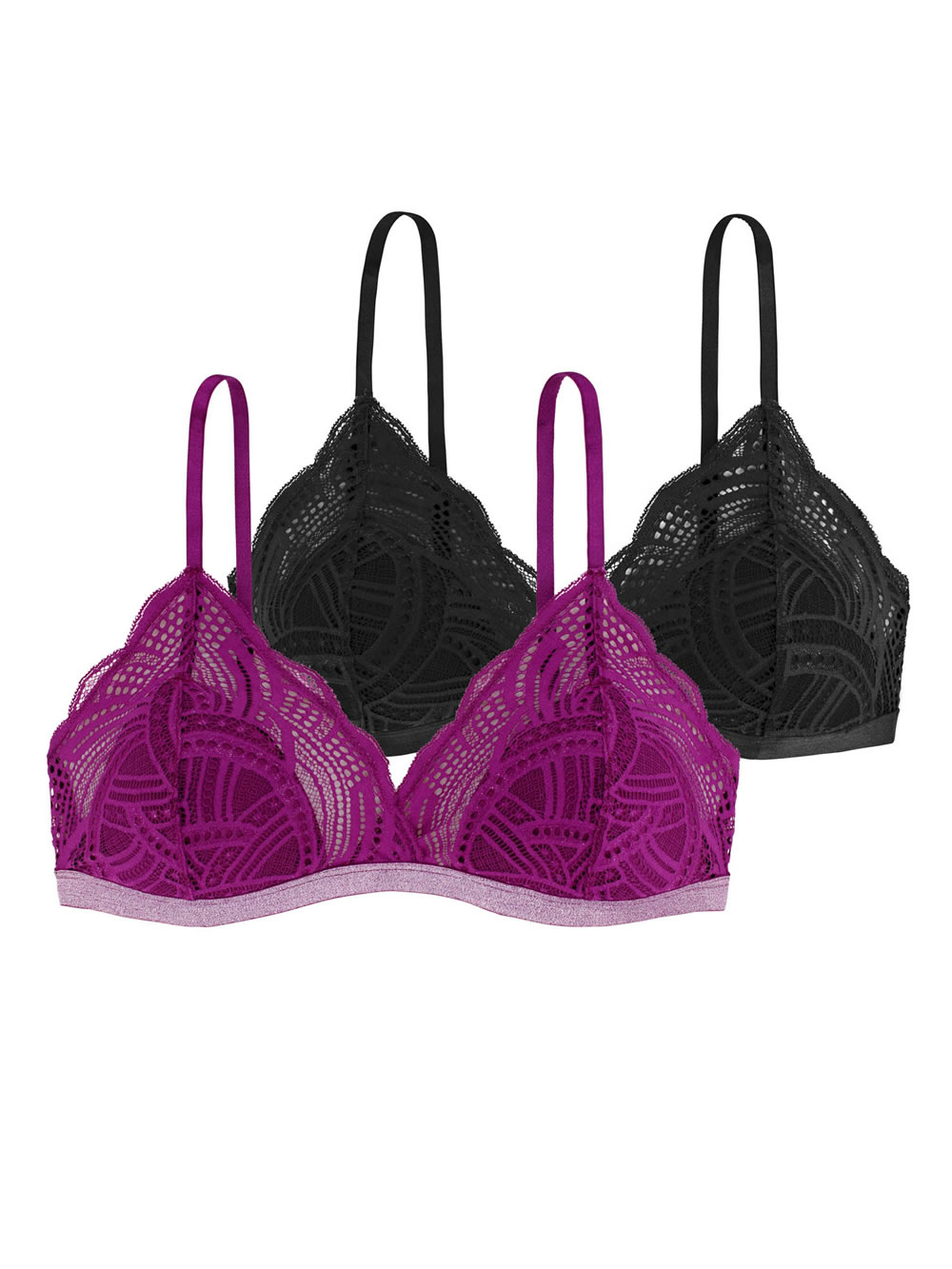 DORINA Bralette Stella 1+1 ΔΩΡΟ - Ενίσχυση & Δαντέλα - Lurex