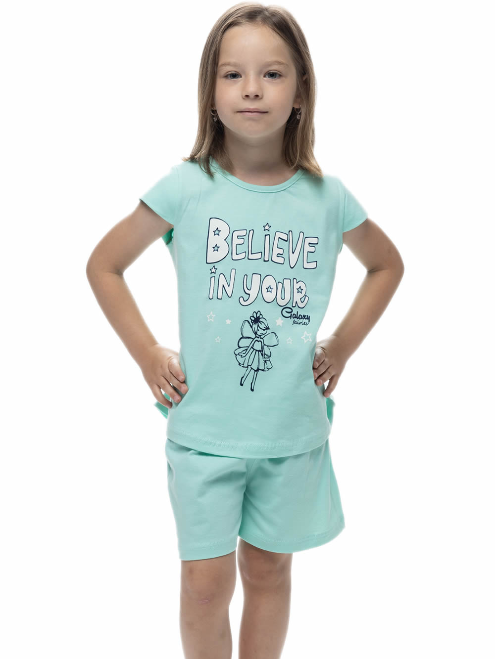 Παιδική Πυτζάμα GALAXY για Κορίτσι Believe - 100% Βαμβακερή