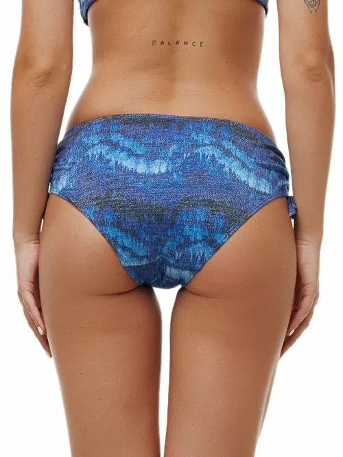 Μαγιό BLUEPOINT Ocean Blue Σλιπ Μπικίνι Φαρδύ Ψηλό - Λαμπερό Lurex