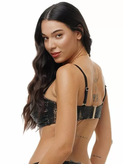 Μαγιό BLUEPOINT Croco Effect Μπικίνι Top Strapless- Μεγάλο Στήθος - Ήπια Ενίσχυση