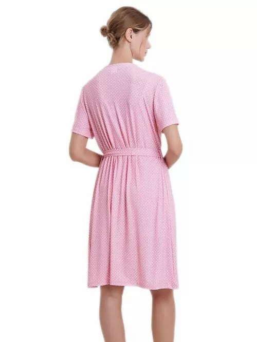 Ρόμπα ΓΙΩΤΑ Homewear - 100% Βαμβακερό - Dots Πουά - Νέα Μαμά