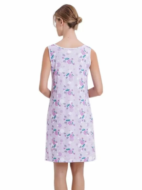 Πυτζάμα ΓΙΩΤΑ Homewear - 100% Βαμβακερή - Κουμπιά - Floral Σχέδιο