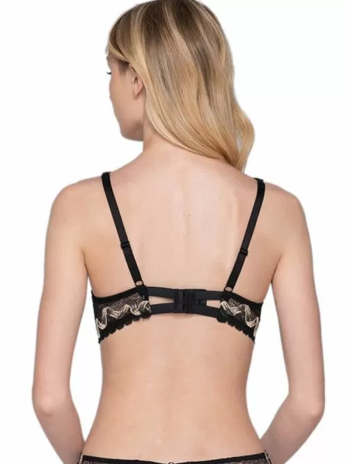 σουτιέν luna 15201 black μπροστά