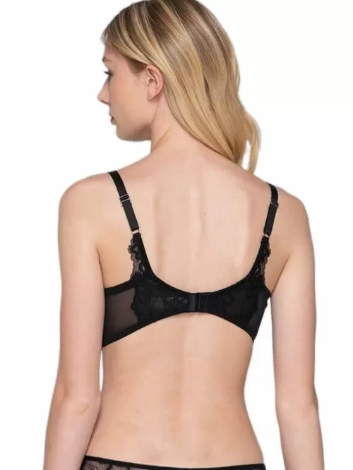 σουτιέν luna 15241 black μπροστά