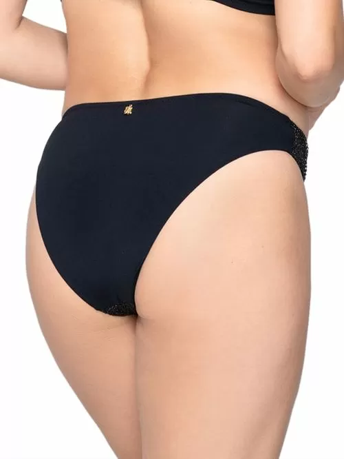 μαγιό bikini luna 93818 black μπροστά