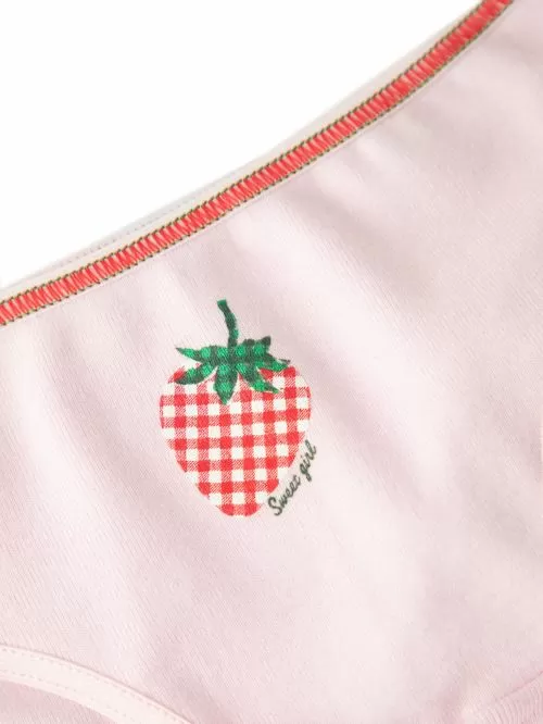 Εφηβικό Σλιπ MINERVA για Κορίτσι Strawberry - 100% Αγνό Βαμβάκι