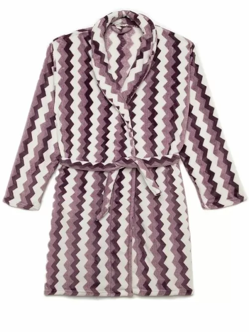 Γυναικεία Ρόμπα MINERVA ZigZag Fleece - Απαλή & Ζεστή