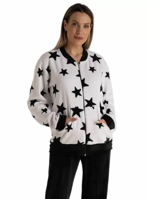 Γυναικεία Πυτζάμα RACHEL Stars - Ζεστό & Απαλό Fleece
