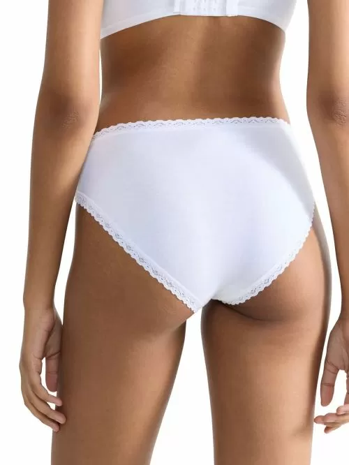 SLOGGI 24/7 Cotton Lace Tai - Βαμβάκι & Απαλή Δαντέλα - Πακέτο με 3 