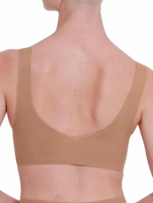 sloggi 10217728-00cm zero feel 2.0 bralette μπεζ μπροστά
