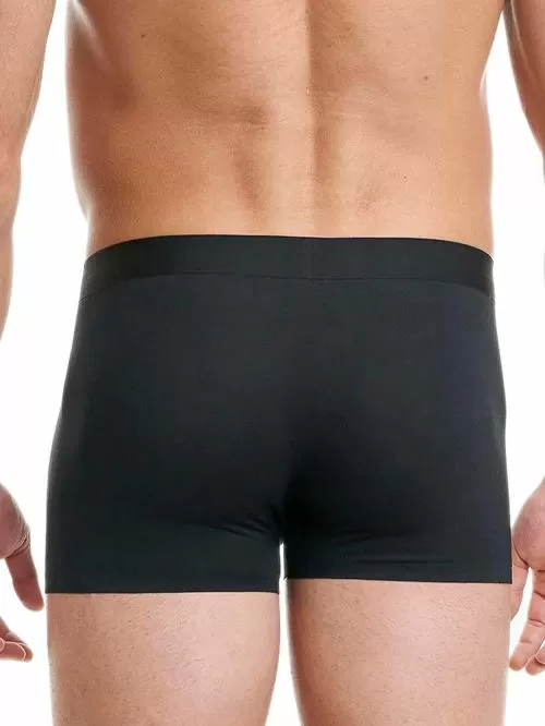 WALK Ανδρικό Μπόξερ Αόρατο Seamless Μαύρο - Super Απαλό Bamboo