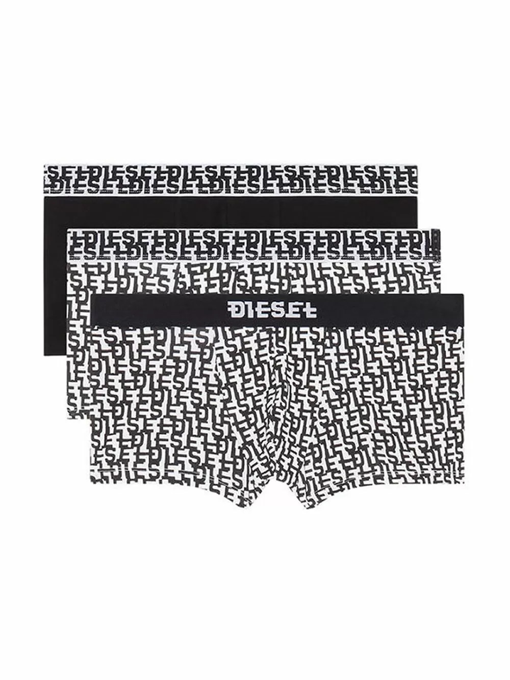 DIESEL Damien Boxer - Ελαστικό Βαμβάκι - Πακέτο με 3 