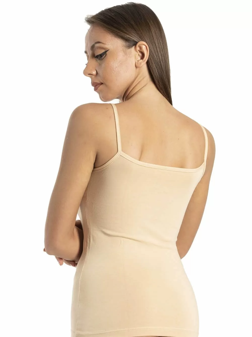 GKAPETANIS Top με Λεπτή Τιράντα Soft Touch - Modal & Βαμβάκι - Plus SIze 