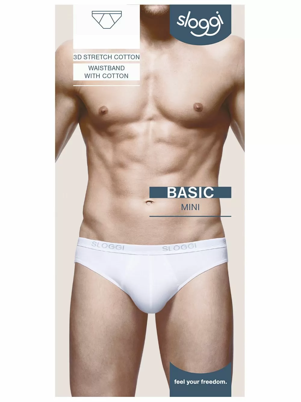 SLOGGI Men Basic Mini Ανδρικό Σλιπ - Ποιοτικό Βαμβάκι - Logo