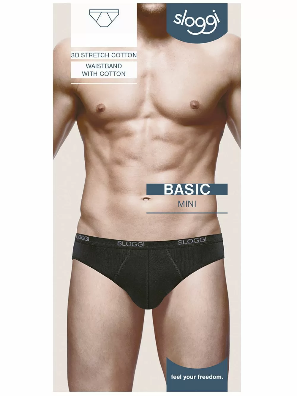 SLOGGI Men Basic Mini Ανδρικό Σλιπ - Ποιοτικό Βαμβάκι - Logo
