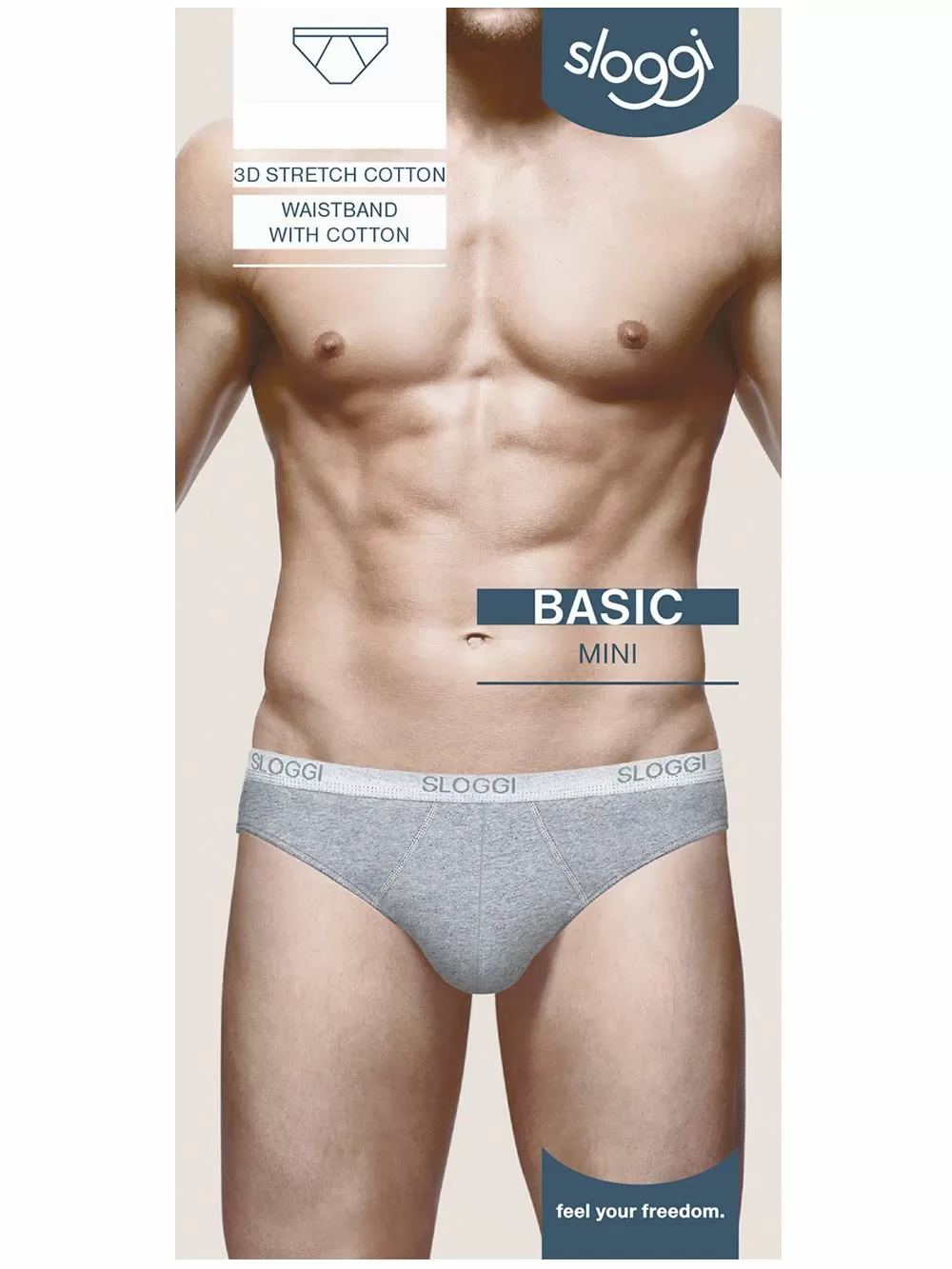 SLOGGI Men Basic Mini Ανδρικό Σλιπ - Ποιοτικό Βαμβάκι - Logo