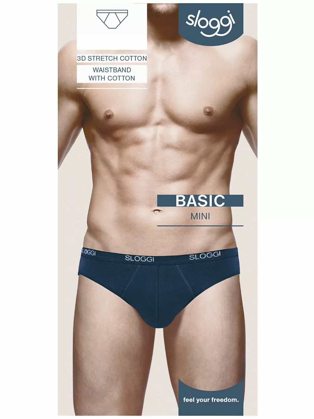 SLOGGI Men Basic Mini Ανδρικό Σλιπ - Ποιοτικό Βαμβάκι - Logo