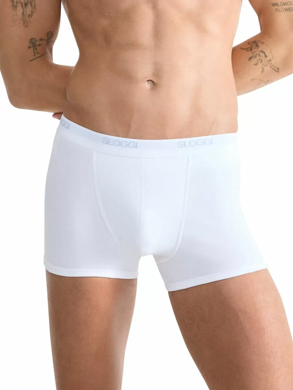 SLOGGI Men Basic Short Ανδρικό Μπόξερ - Ποιοτικό Βαμβάκι - Logo